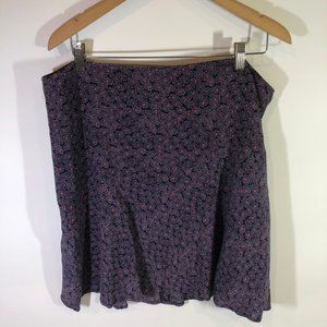 Boden Virginia Skirt Navy Floral Spray 16